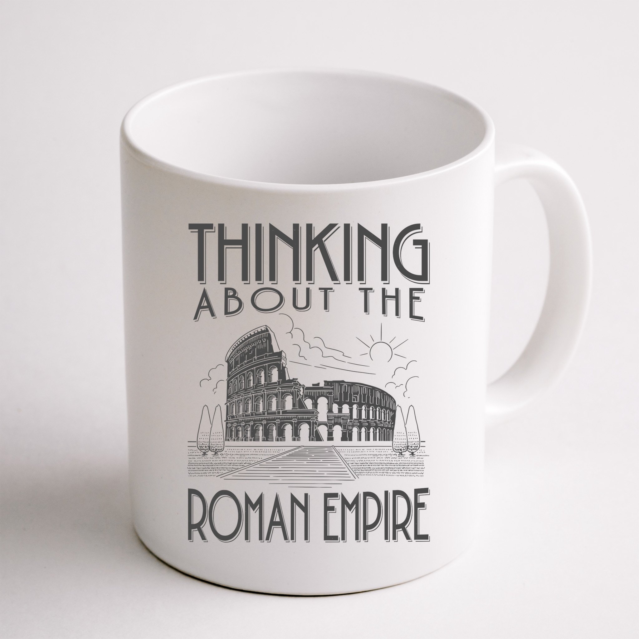 Thinking About The Roman Empire Funny Rome Meme Dad Joke Mug