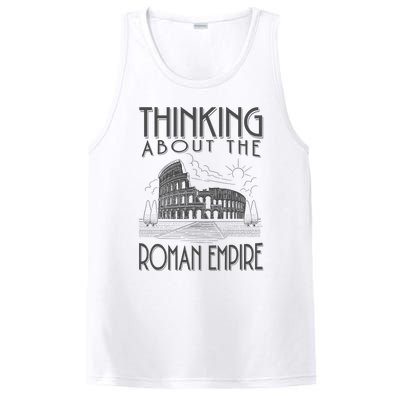 Thinking About The Roman Empire Funny Rome Meme Dad Joke PosiCharge Competitor Tank