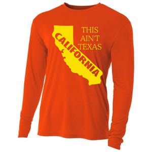 This ain't Texas CALIFORNIA Cali Vibes meme funny Cooling Performance Long Sleeve Crew