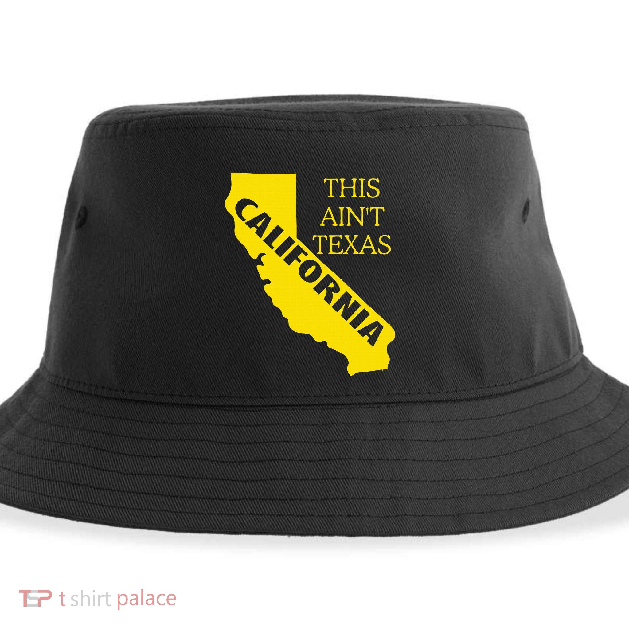 This ain't Texas CALIFORNIA Cali Vibes meme funny Sustainable Bucket Hat