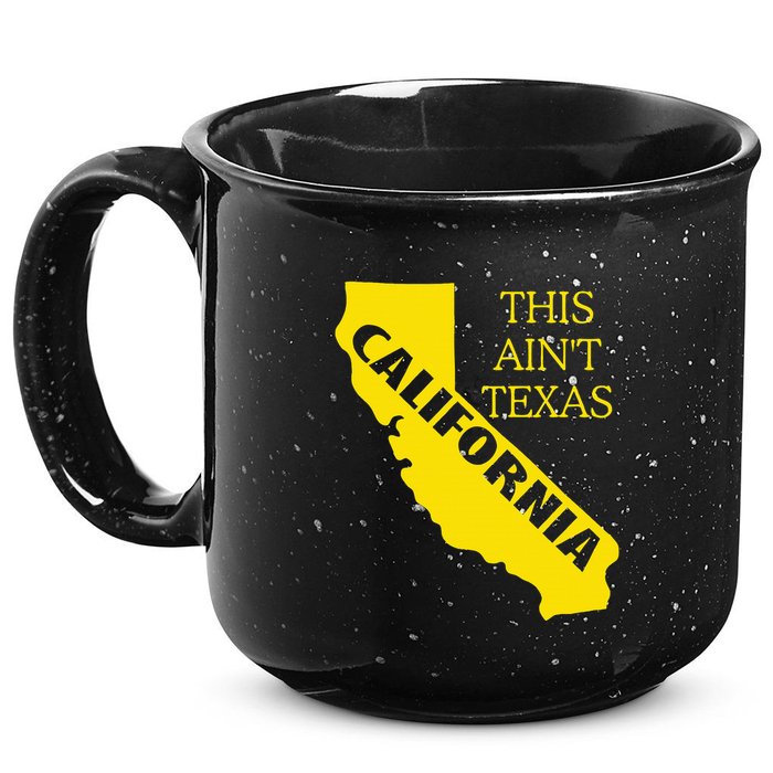 This ain't Texas CALIFORNIA Cali Vibes meme funny 15oz Campfire Ceramic Mug