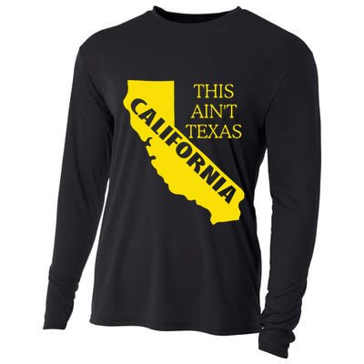 This ain't Texas CALIFORNIA Cali Vibes meme funny Cooling Performance Long Sleeve Crew