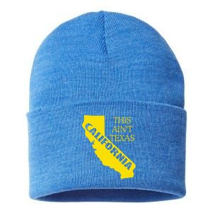 This ain't Texas CALIFORNIA Cali Vibes meme funny Sustainable Knit Beanie