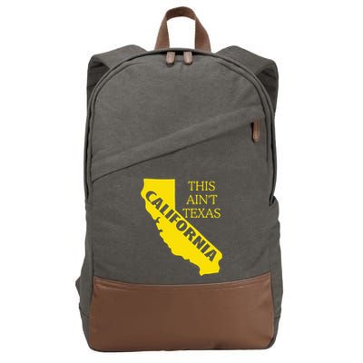 This ain't Texas CALIFORNIA Cali Vibes meme funny Cotton Canvas Backpack