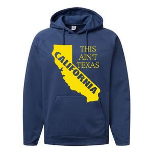 This ain't Texas CALIFORNIA Cali Vibes meme funny Performance Fleece Hoodie