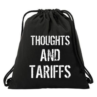 Thoughts And Tariffs Red Voters Kamala Harris Voters Saying Drawstring Bag