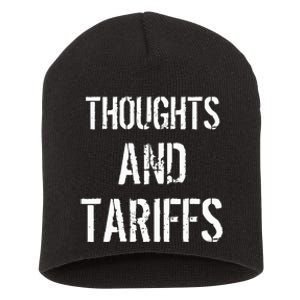 Thoughts And Tariffs Red Voters Kamala Harris Voters Saying Short Acrylic Beanie