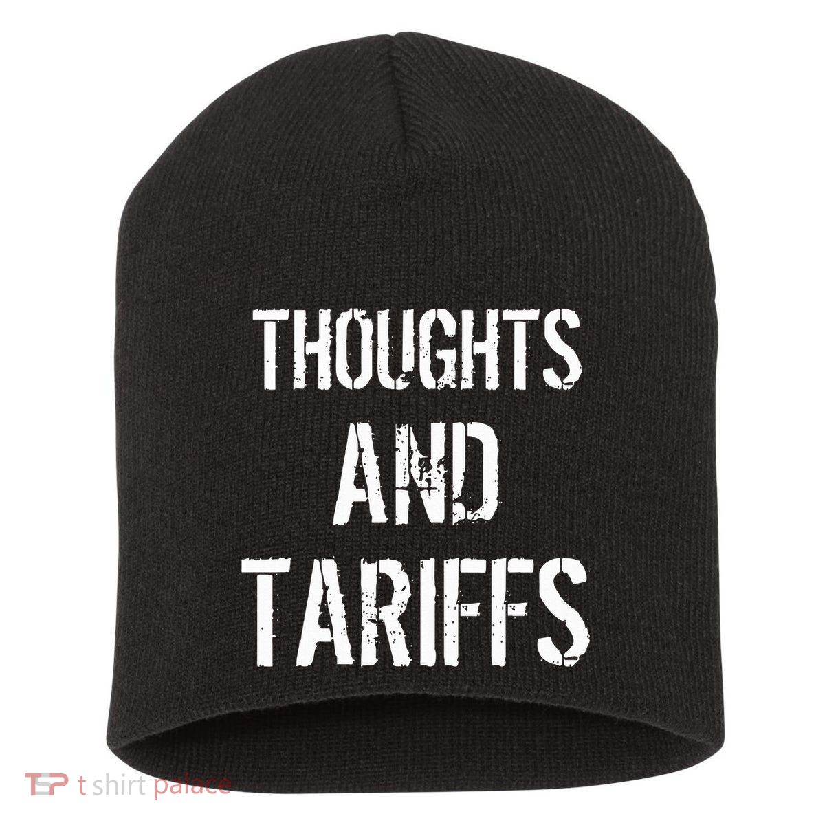 Thoughts And Tariffs Red Voters Kamala Harris Voters Saying Short Acrylic Beanie