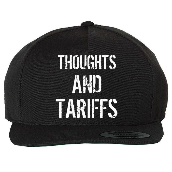 Thoughts And Tariffs Red Voters Kamala Harris Voters Saying Wool Snapback Cap