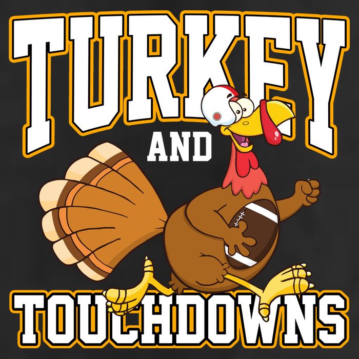 Turkey And Touchdowns Thanksgiving Football Hat