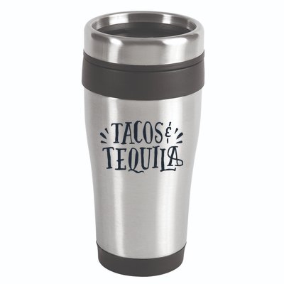 Tacos And Tequila Party 16oz Travel Tumbler