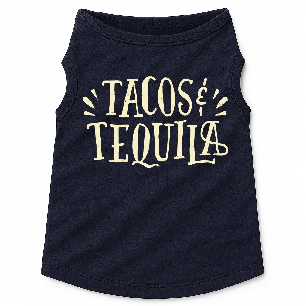 Tacos And Tequila Party Doggie Tank