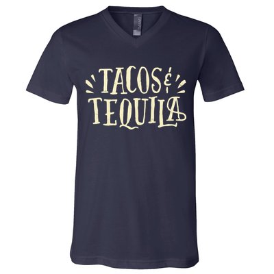 Tacos And Tequila Party V-Neck T-Shirt