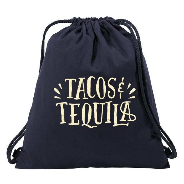 Tacos And Tequila Party Drawstring Bag