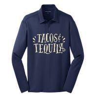 Tacos And Tequila Party Silk Touch Performance Long Sleeve Polo