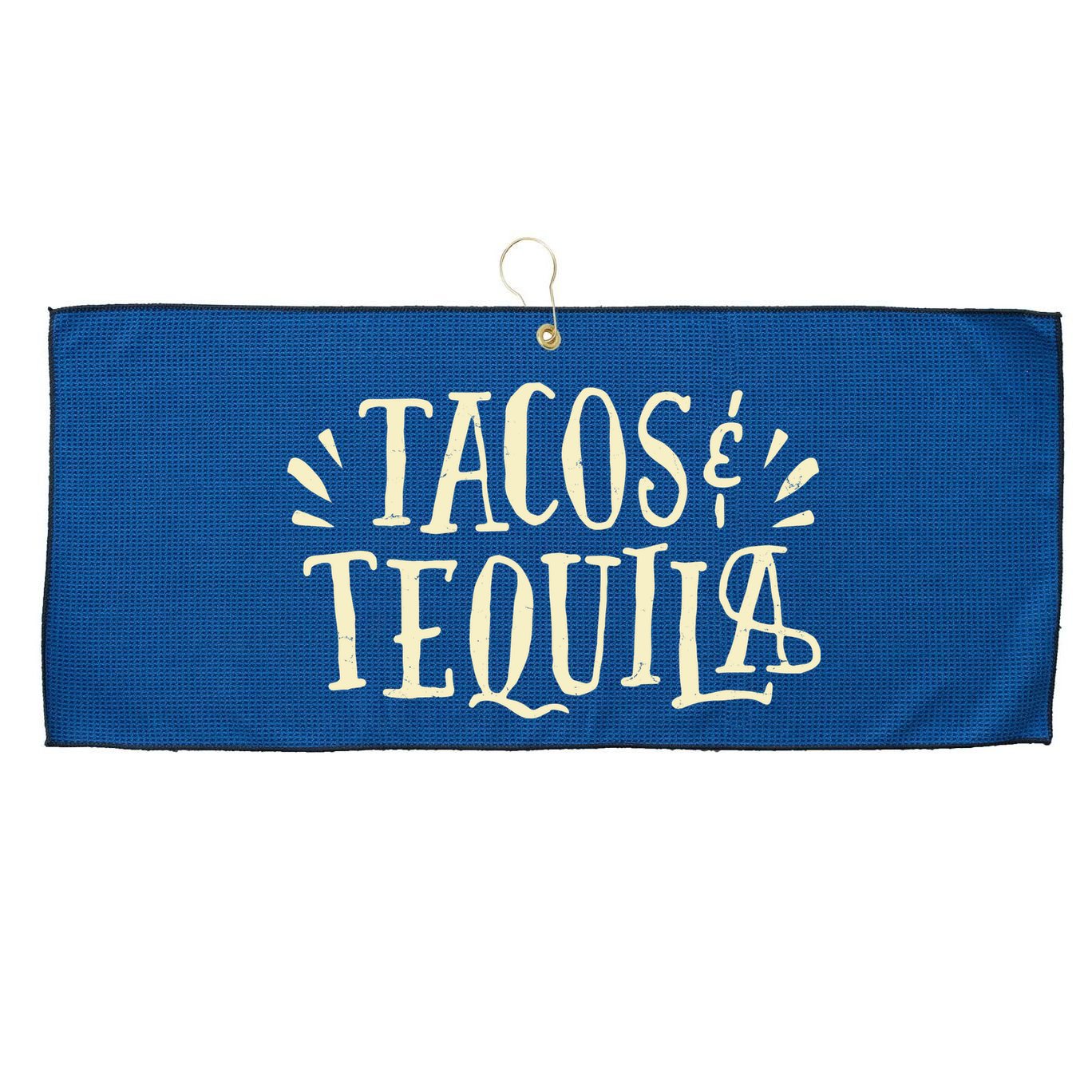 Tacos And Tequila Party Large Microfiber Waffle Golf Towel