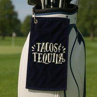 Tacos And Tequila Party Golf Towel