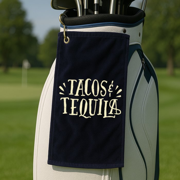 Tacos And Tequila Party Golf Towel