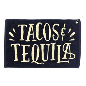 Tacos And Tequila Party Grommeted Golf Towel