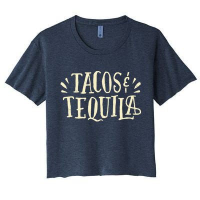 Tacos And Tequila Party Crop Top