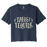 Tacos And Tequila Party Women's Crop Top Tee