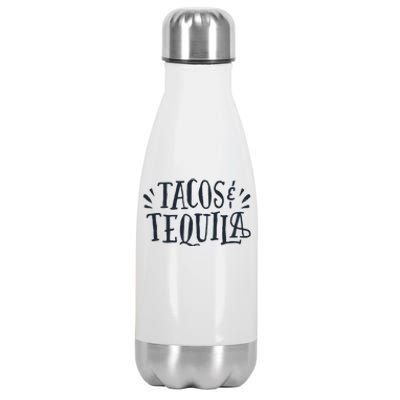 Tacos And Tequila Party Stainless Steel Insulated Water Bottle