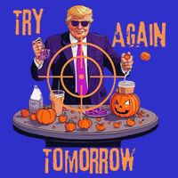 Try Again Tomorrow Trump Halloween 16 in Basic Backpack