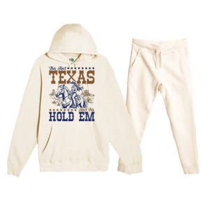 This AinT Texas AinT No Hold Em Premium Hooded Sweatsuit Set