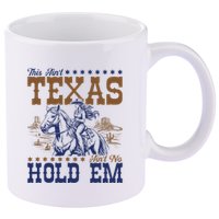This AinT Texas AinT No Hold Em 11oz C Handle Ceramic Mug