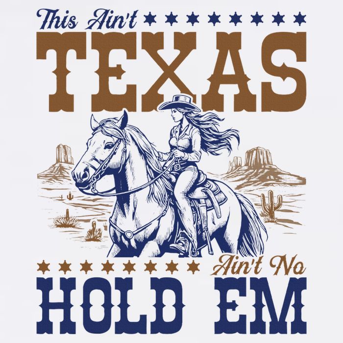 This AinT Texas AinT No Hold Em Flat Bill Trucker Hat