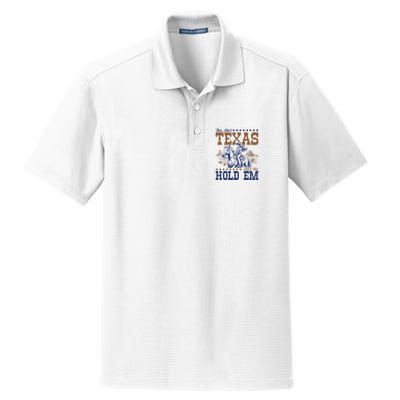 This AinT Texas AinT No Hold Em Dry Zone Grid Polo