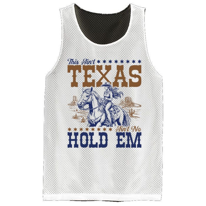 This AinT Texas AinT No Hold Em Mesh Reversible Basketball Jersey Tank