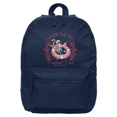 Tanned And Tipsy Summer Skeleton Pool Babe 16 in Basic Backpack