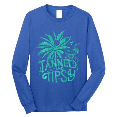 Tanned And Tipsy Beach Summer Long Sleeve Shirt