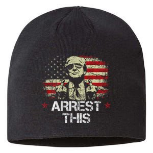 Trump Arrest This Funny Pro Trump 2024 Sustainable Beanie