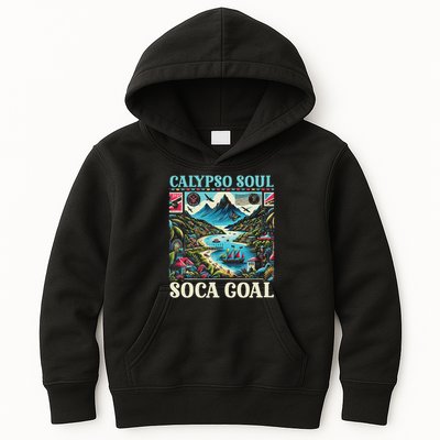 Trinidad And Tobago Flag Travel Country Tribagonian Kids Hoodie