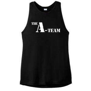 The A Team Classic Tv Show Ladies PosiCharge Tri-Blend Wicking Tank