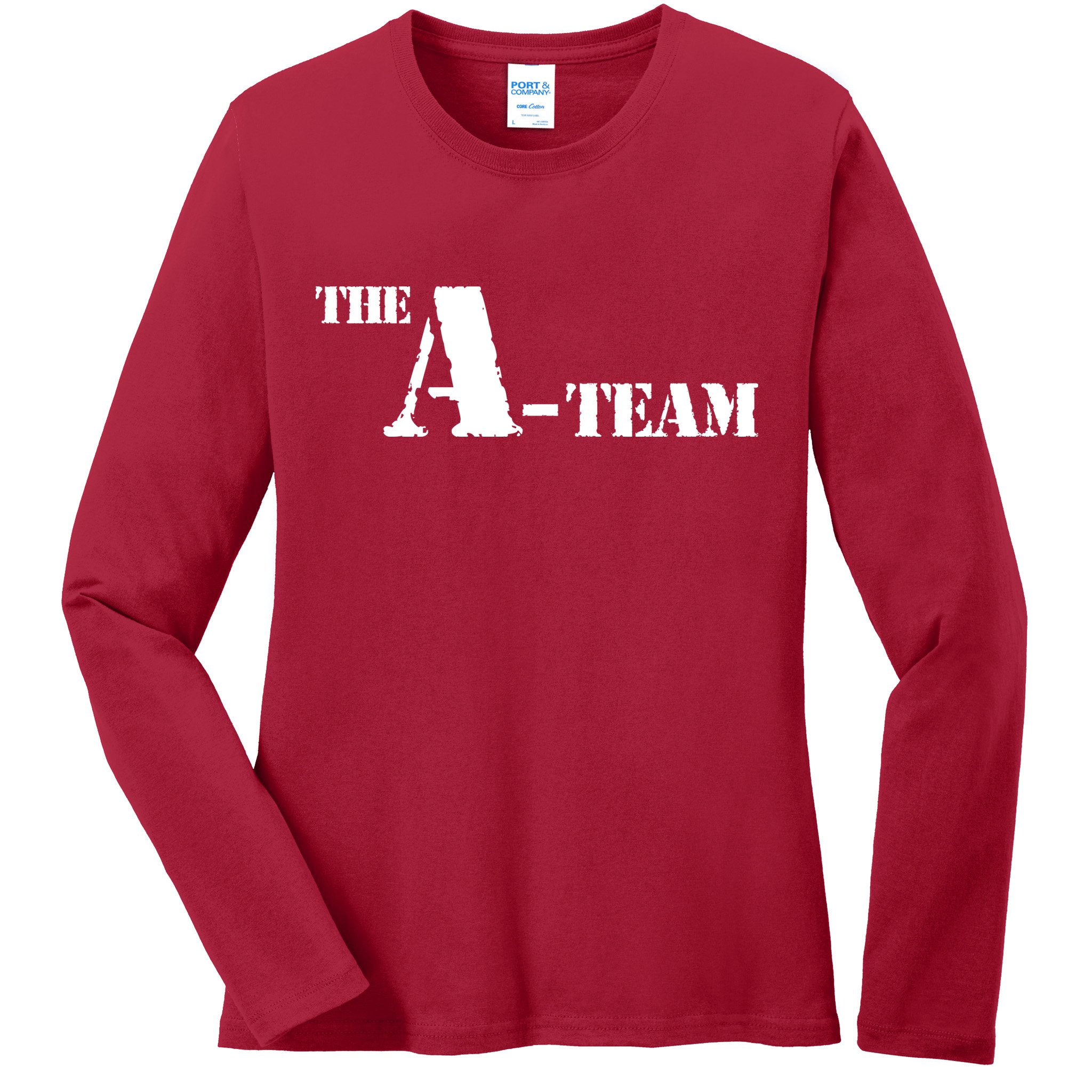 The A Team Classic Tv Show Ladies Long Sleeve Shirt
