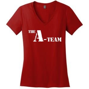 The A Team Classic Tv Show Women's V-Neck T-Shirt