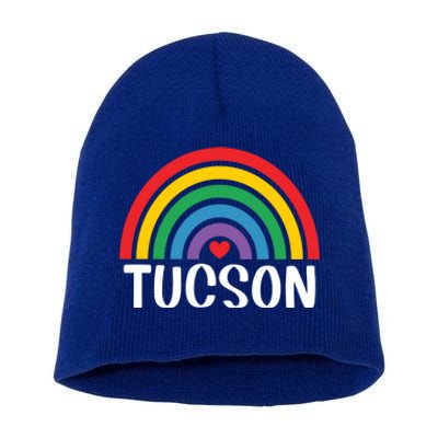 Tucson Arizona Travel I Love Tucson Usa Gift Short Acrylic Beanie