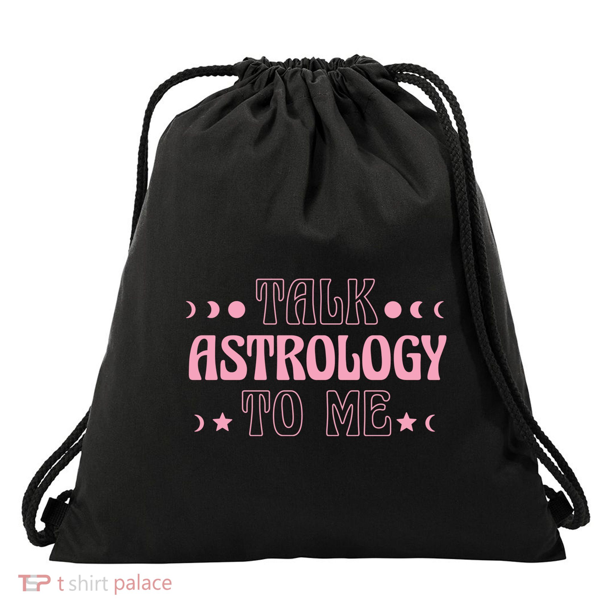 Talk Astrology To Me Funny Zodiac Drawstring Bag