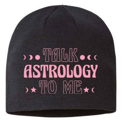 Talk Astrology To Me Funny Zodiac Sustainable Beanie