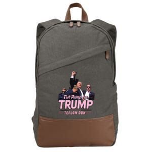 Trump Assassination Trump For President Donald Trump Rally Cotton Canvas Backpack