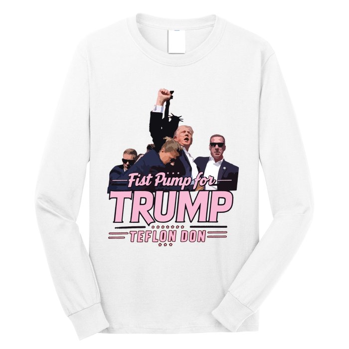 Trump Assassination Trump For President Donald Trump Rally Long Sleeve Shirt