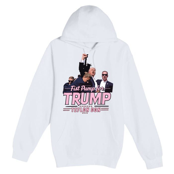 Trump Assassination Trump For President Donald Trump Rally Premium Pullover Hoodie