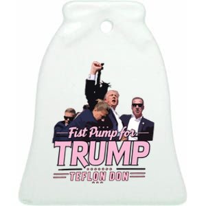 Trump Assassination Trump For President Donald Trump Rally Ceramic Bell Ornament