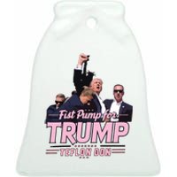 Trump Assassination Trump For President Donald Trump Rally Ceramic Bell Ornament