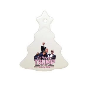 Trump Assassination Trump For President Donald Trump Rally Ceramic Tree Ornament