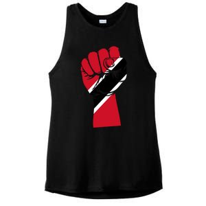 Trinidad And Tobago Flag Black History Social Justice Rights Gift Ladies PosiCharge Tri-Blend Wicking Tank