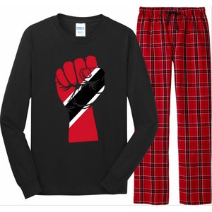 Trinidad And Tobago Flag Black History Social Justice Rights Gift Long Sleeve Pajama Set